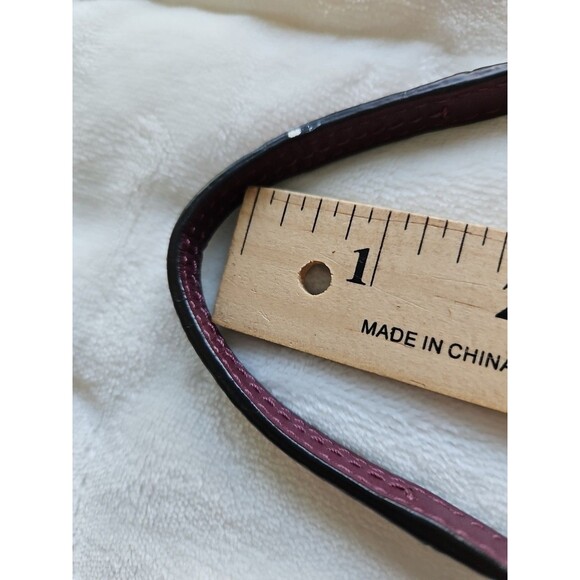 Coach Soho Purple/Burgundy & Black Python Snakeskin Leather  Crossbody - Picture 12 of 14